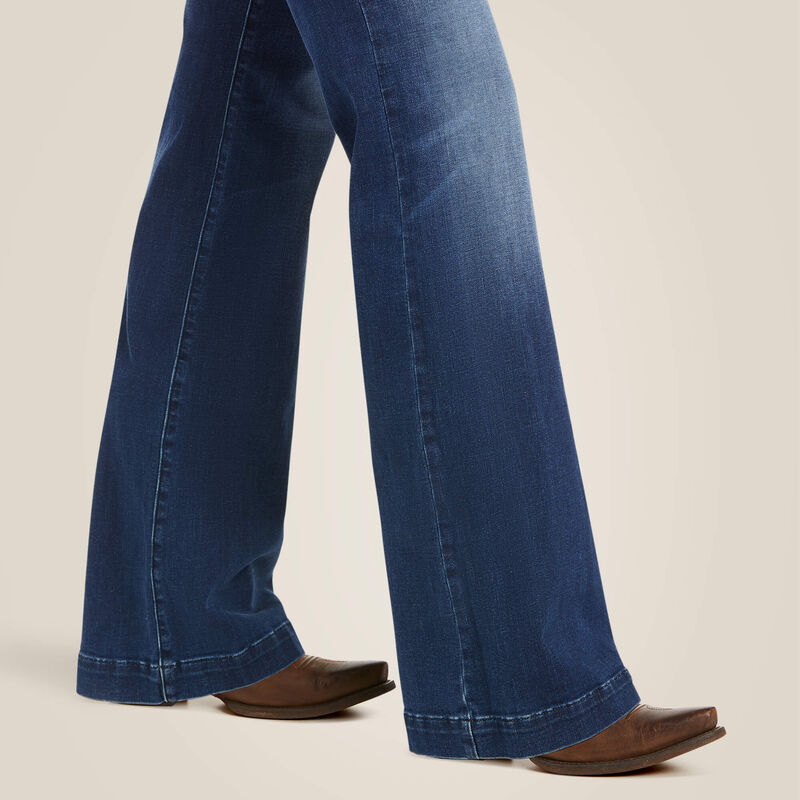 Ariat Trouser Mid Rise Stretch Kelsea Wide Leg Jean (Women's)