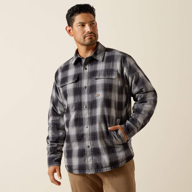 ARIAT Men's Rebar Flannel Insulated Shirt Jacket