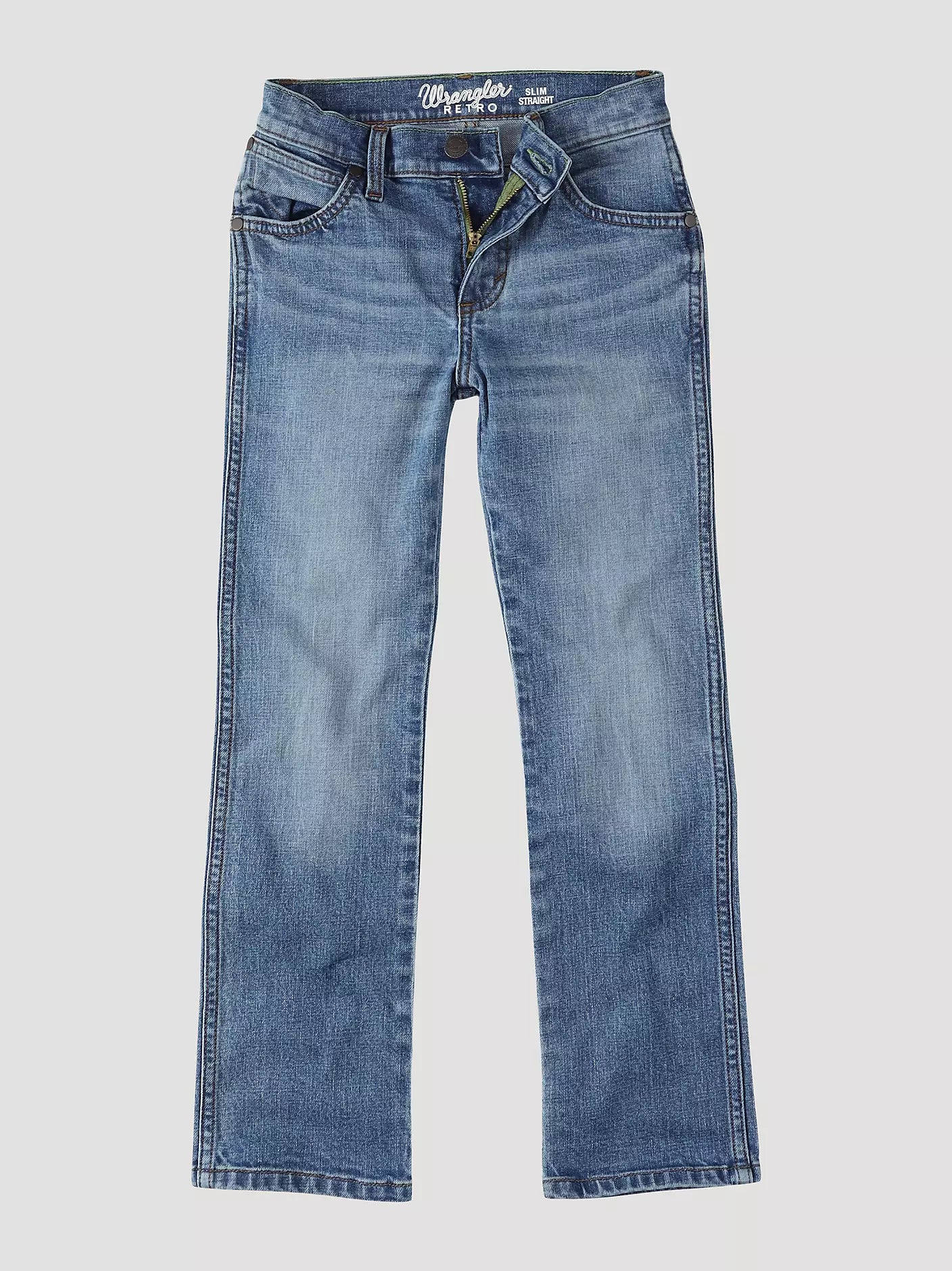 Wrangler Retro® Slim Straight Jeans in Roughhouse (Boy's)