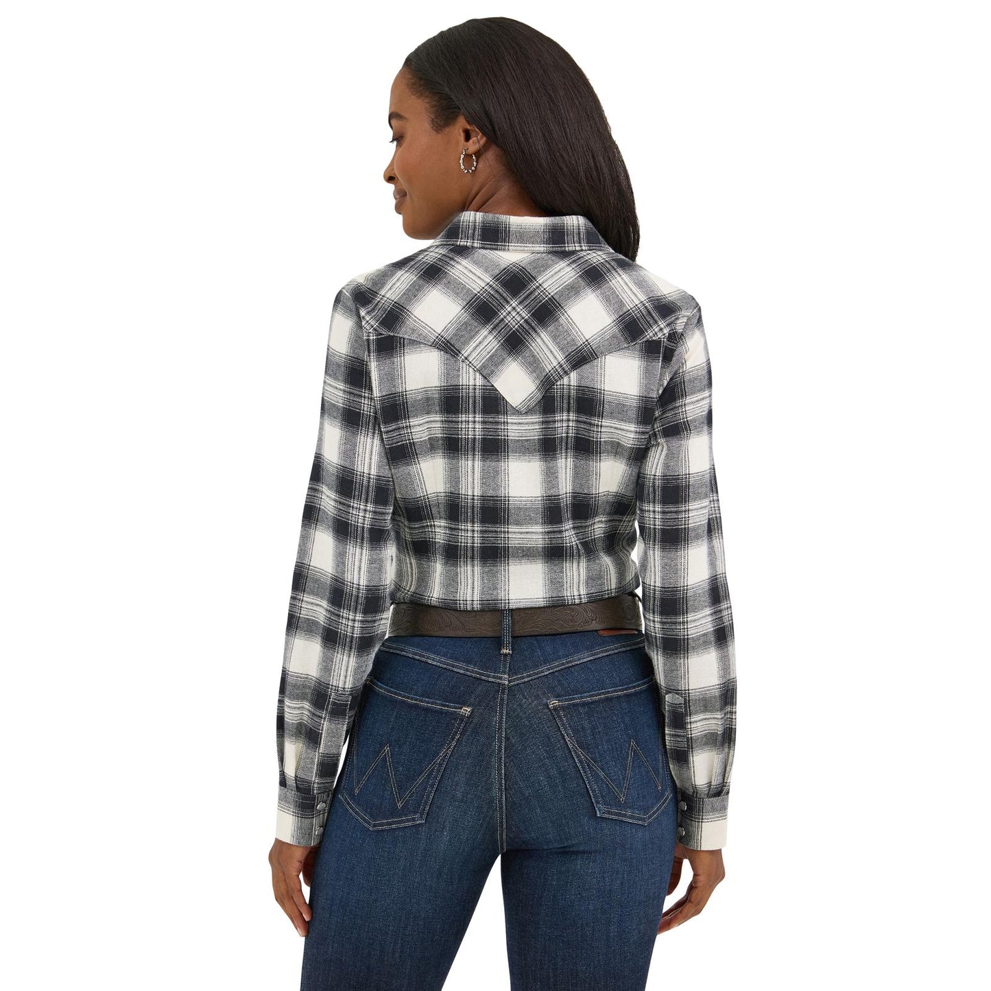 Women's Essential Flannel Plaid Western Snap Shirt