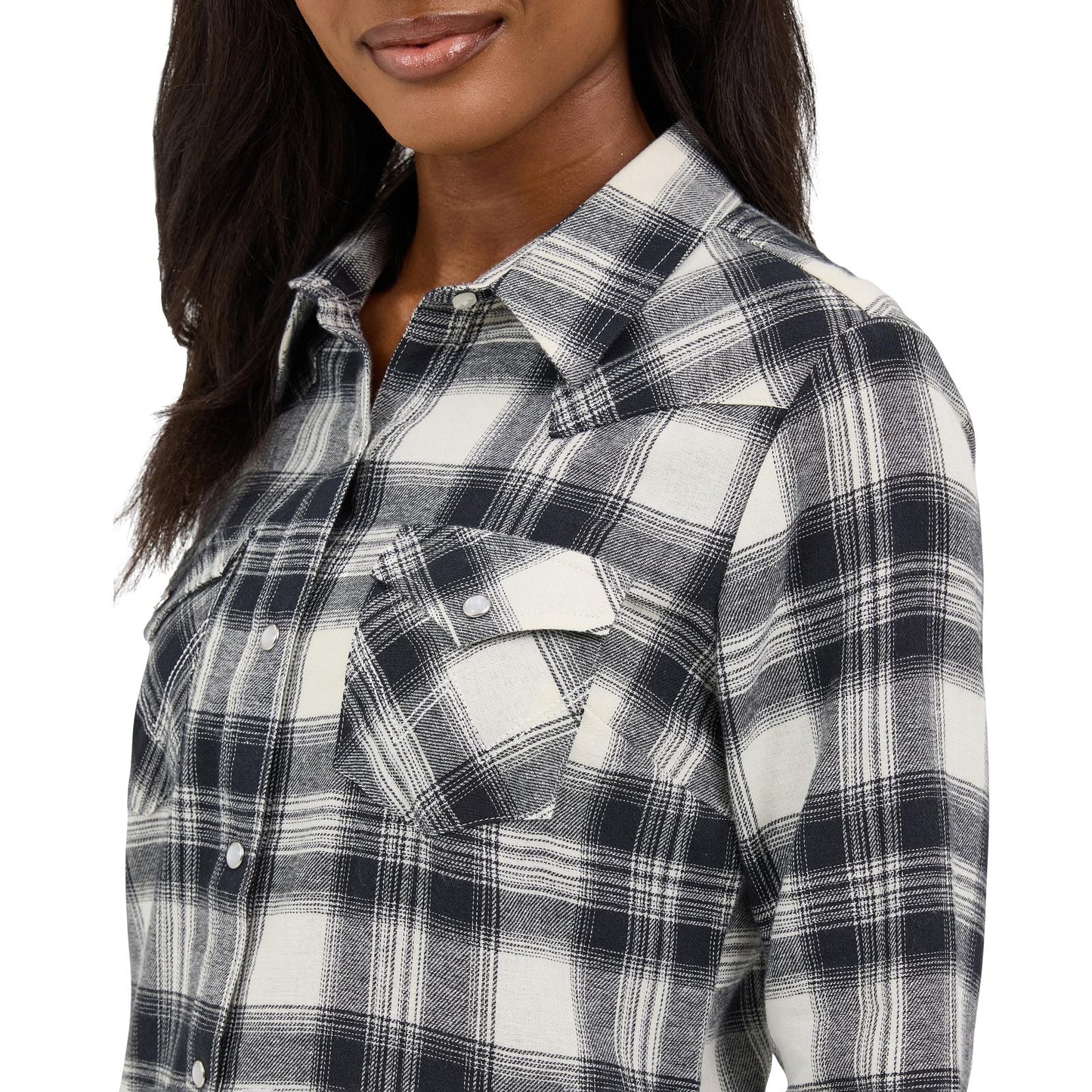 Women's Essential Flannel Plaid Western Snap Shirt