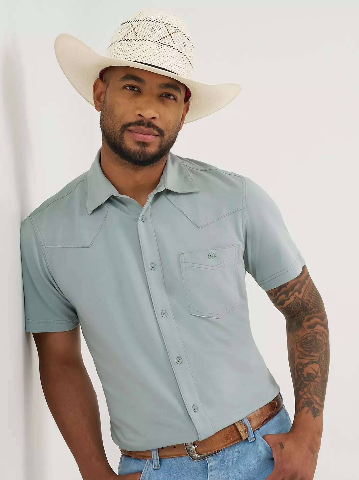 Wrangler ATG Performance Knit Shirt in Abyss (Men's)