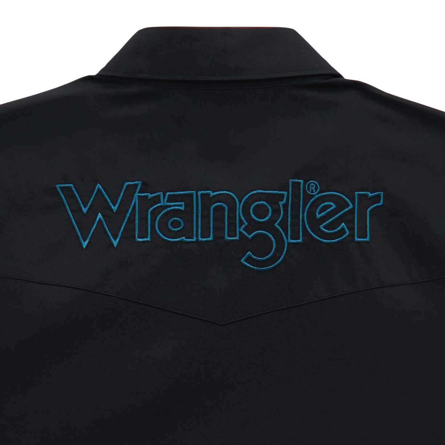 Wrangler® Long Sleeve Logo Shirt - Snaps - Black (Men's)