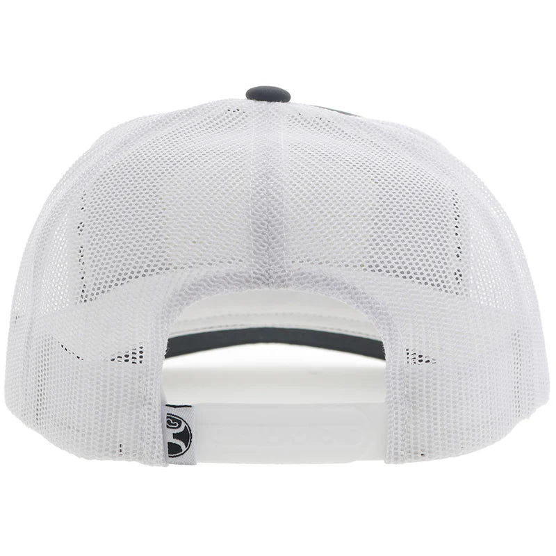 Hooey - "Trip" Trucker Hat in Charcoal/White with Black/Gold Patch