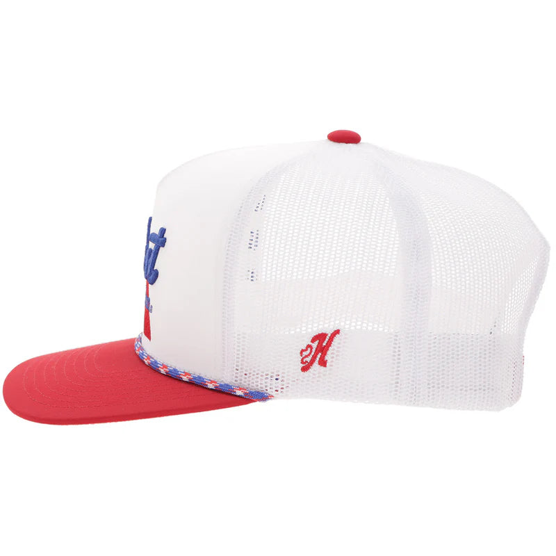 Hooey - "Pabst Blue Ribbon" Hat White/Red