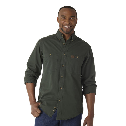 Wrangler Logger Shirt Work Shirt - Green