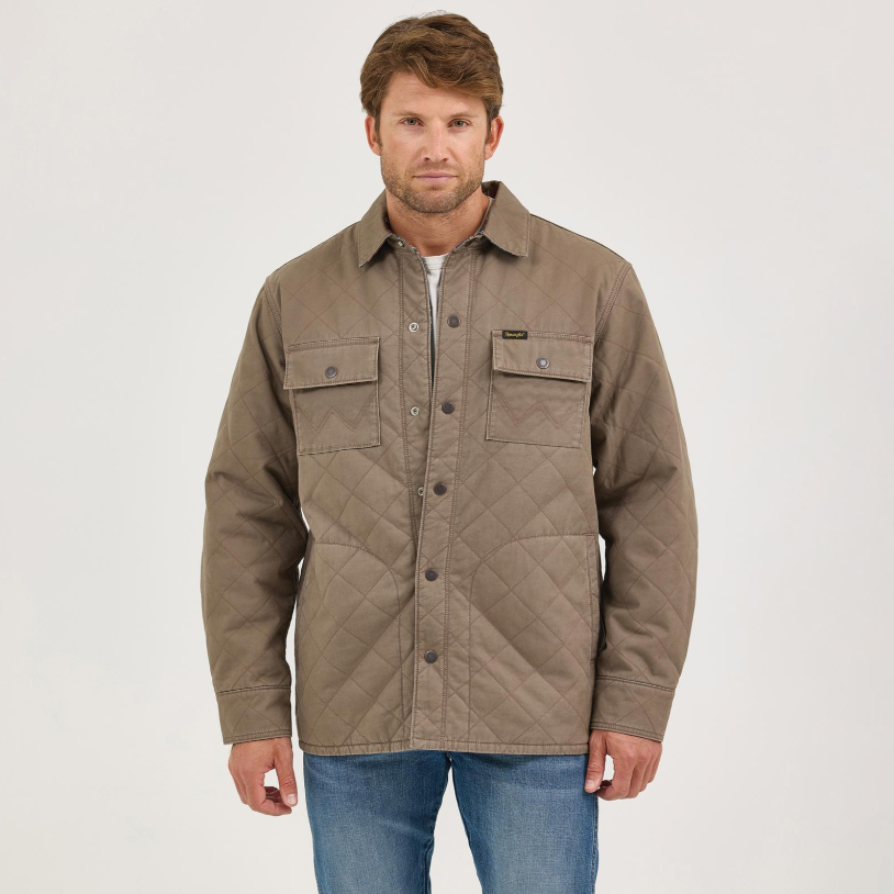 Wrangler Western Men's Reversible Quilted Shirt Jacket
