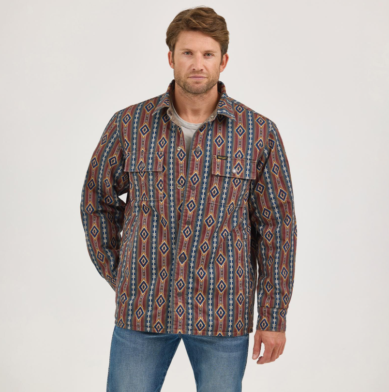 Wrangler Western Men's Reversible Quilted Shirt Jacket