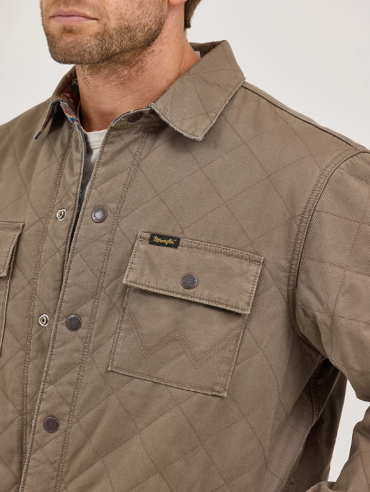 Wrangler Western Men's Reversible Quilted Shirt Jacket