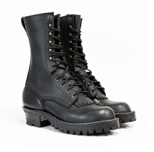 DeVito Boot Co. 10" Bobtail Black (CAULKED)