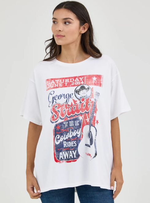 Women's Wrangler® George Strait Oversized Band Tee