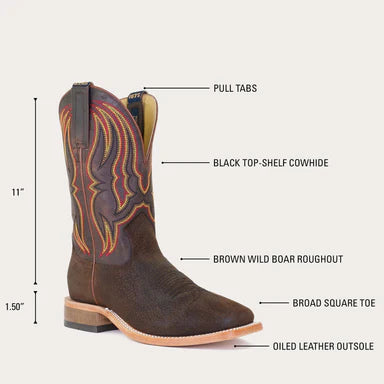 Hyer - Chase Western Boots in Brown/Cognac (Men's)