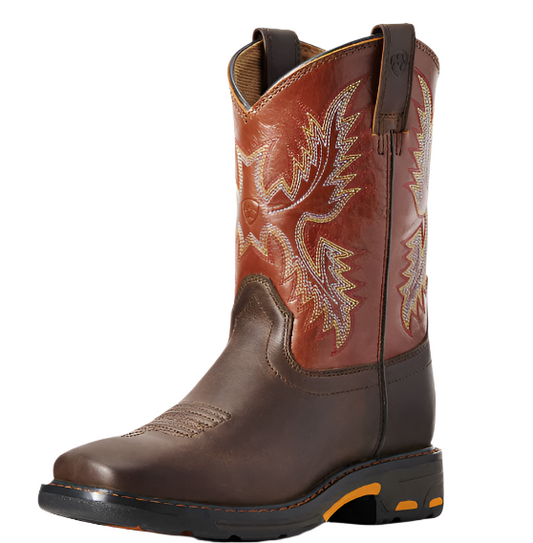 Ariat WorkHog Wide Square Toe Boot (Kids)