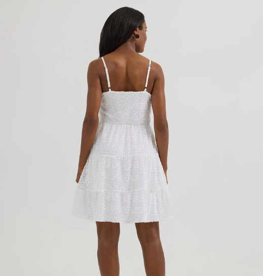 New Women's Textured Tiered Mini Dress