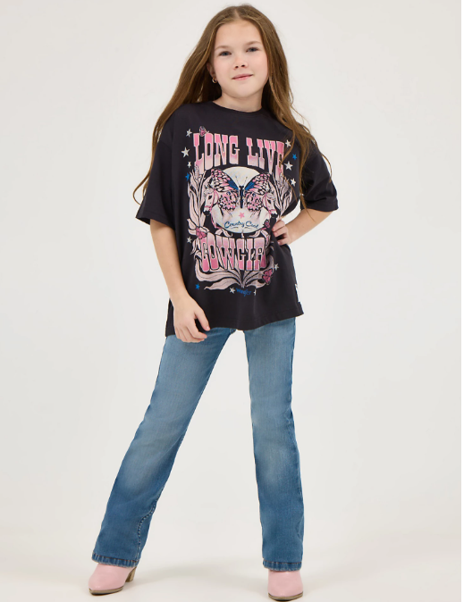 Girl's Wrangler x Lainey Wilson Oversized Graphic Tee