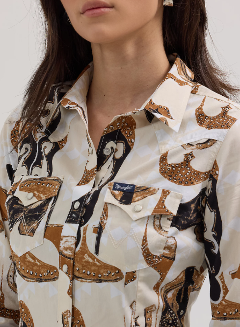 Women's Saddle Up Slim Western Snap Shirt