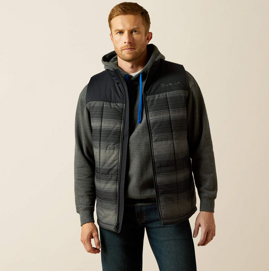 MNS - Ariat Crius Insulated Vest - Serape/Black Striped