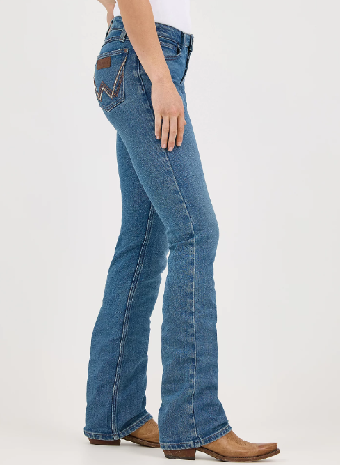 Women's Wrangler Retro® Mae Mid Rise Bootcut Jean - Color: Dahlia