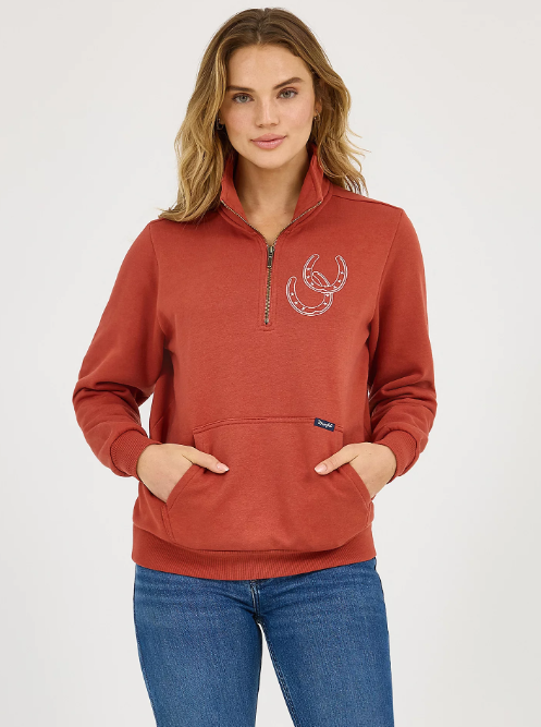 Women's Western Quarter Zip Sweatshirt
