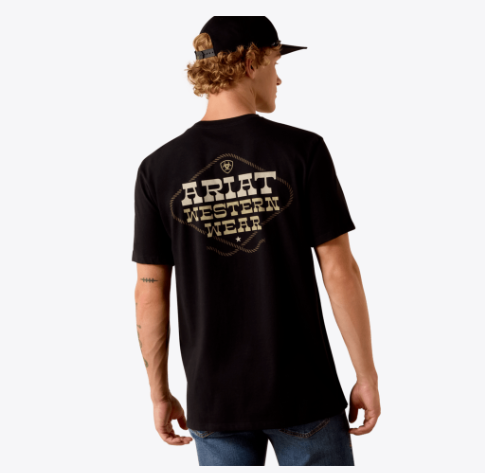 Ariat Western Wear T-Shirt in Black (Men's)
