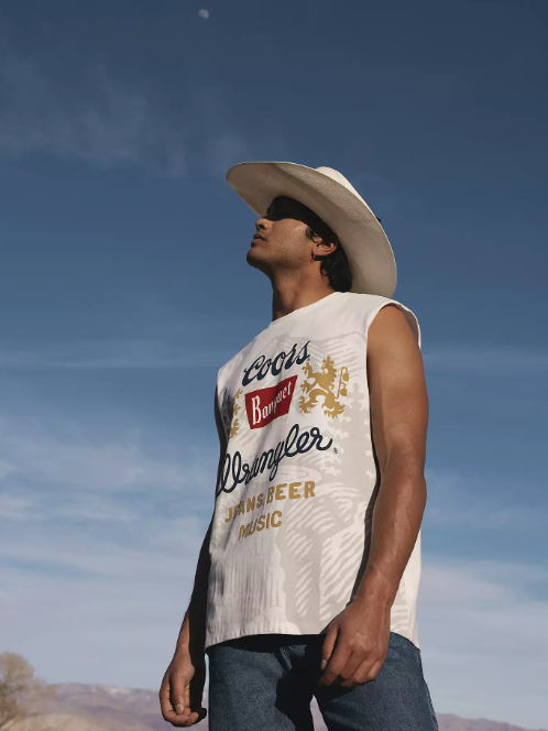 Wrangler X Coors Canada Festival Tank - Marshmallow