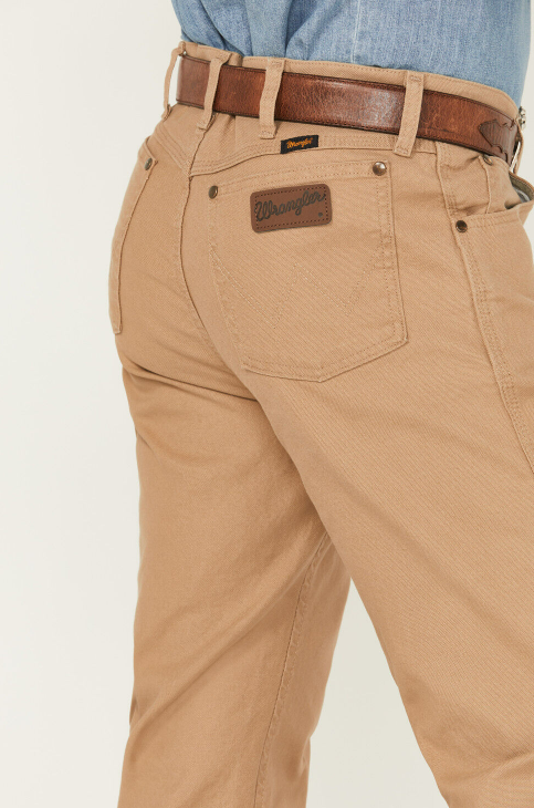 Wrangler Men's Tough Comfort Regular Fit Stretch Canvas Pants