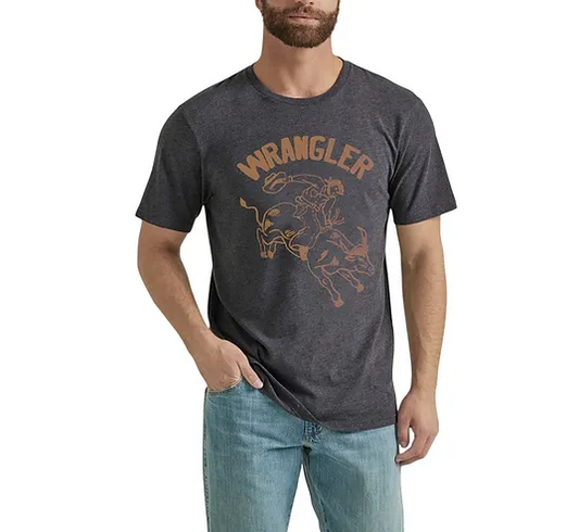 Wrangler Men's Short Sleeve Graphic T-shirt - Caviar