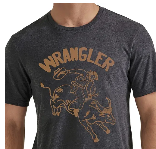 Wrangler Men's Short Sleeve Graphic T-shirt - Caviar