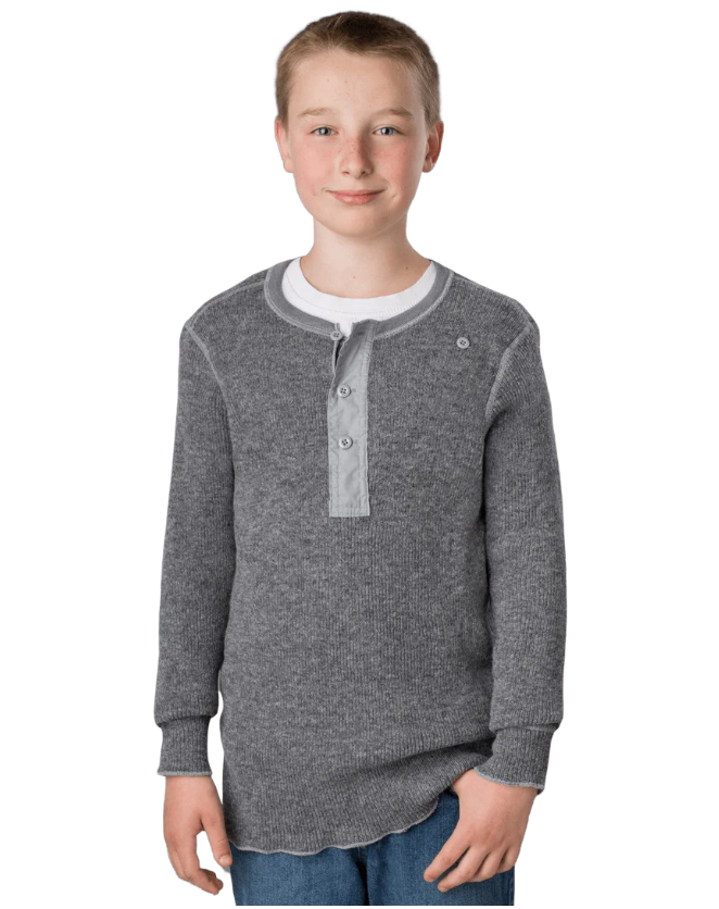 Stanfield's - Kids Heavy Weight Wool Henley