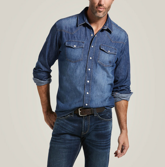 Ariat Denim Retro Fit Shirt (Mens)