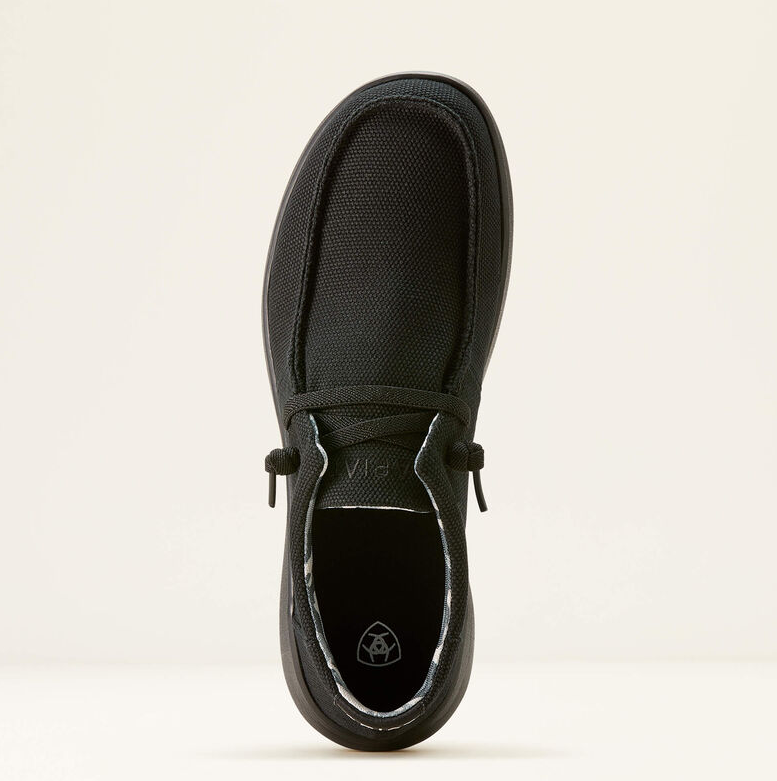 Mens Ariat Hilo Shoe - Solid Black