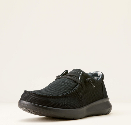 Mens Ariat Hilo Shoe - Solid Black