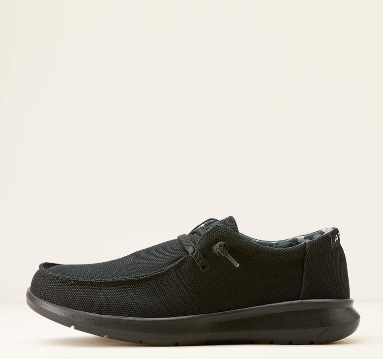 Mens Ariat Hilo Shoe - Solid Black
