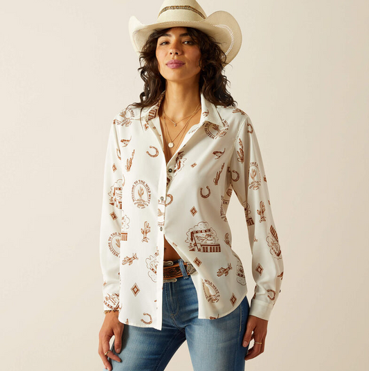 ARIAT Women's Homestyle Print Shirt
