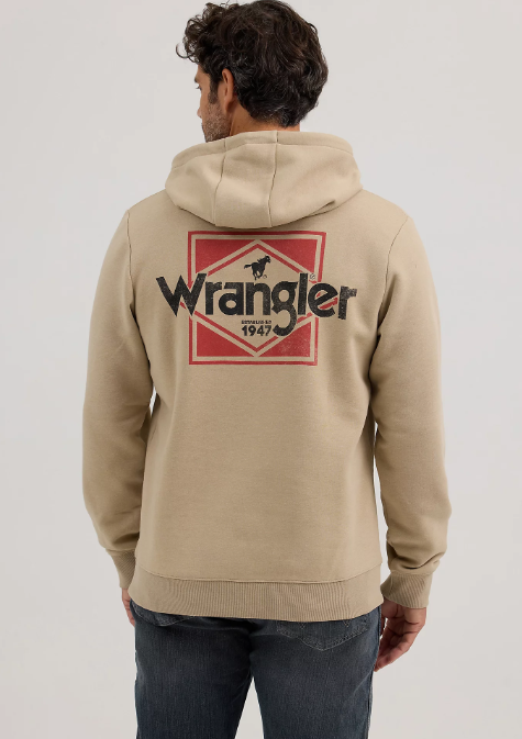 Wrangler Regular Fit Pullover Hoodie - Western Deltoro