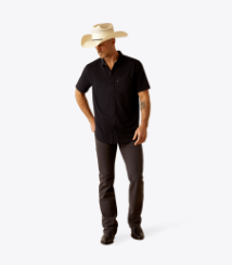 Ariat Retro Button Down Short Sleeve Shirt (Mens)