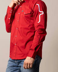 Kimes Ranch Talbott Long Sleeve Shirt in Red (Men's)