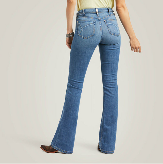 R.E.A.L. High Rise Daniela Boot Cut Jeans (Womens) - Tenessee Wash