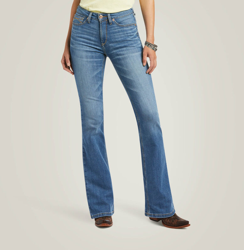 R.E.A.L. High Rise Daniela Boot Cut Jeans (Womens) - Tenessee Wash