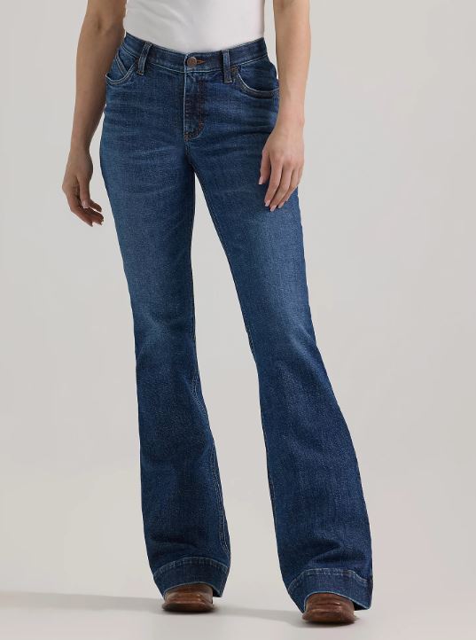 Women's Wrangler Ultimate Riding Jean Willow Mid-Rise Trouser - Luna