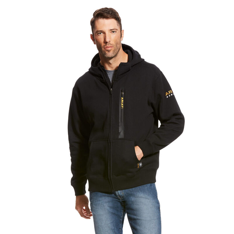 Ariat Rebar Workman Full Zip Black Hoodie (Men's)
