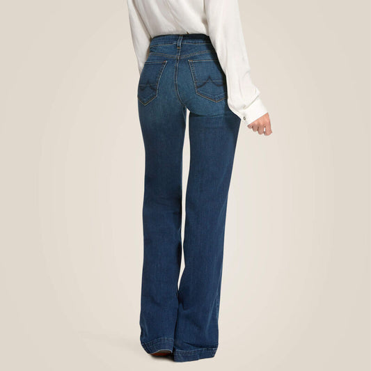 Ariat Trouser Mid Rise Stretch Kelsea Wide Leg Jean (Women's)