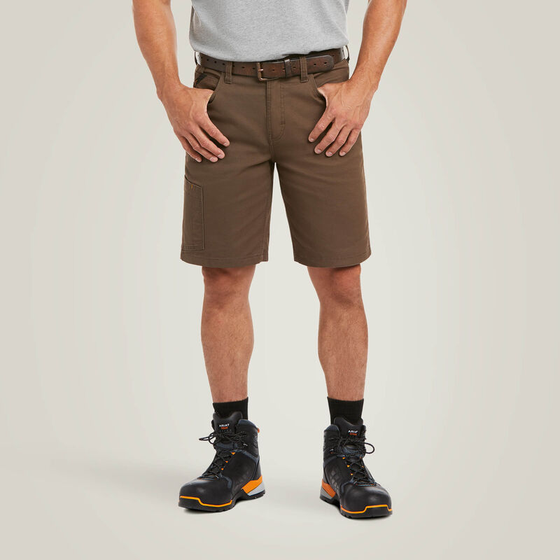 Ariat Rebar DuraStretch Made Tough 10" Short in Wren Brown (Men's)