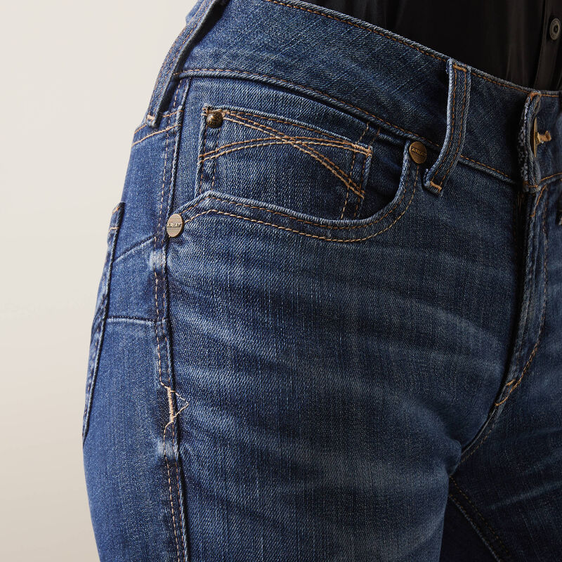 Ariat R.E.A.L. Perfect Rise Leila Boot Cut Jean Irvine Blue (Women's)