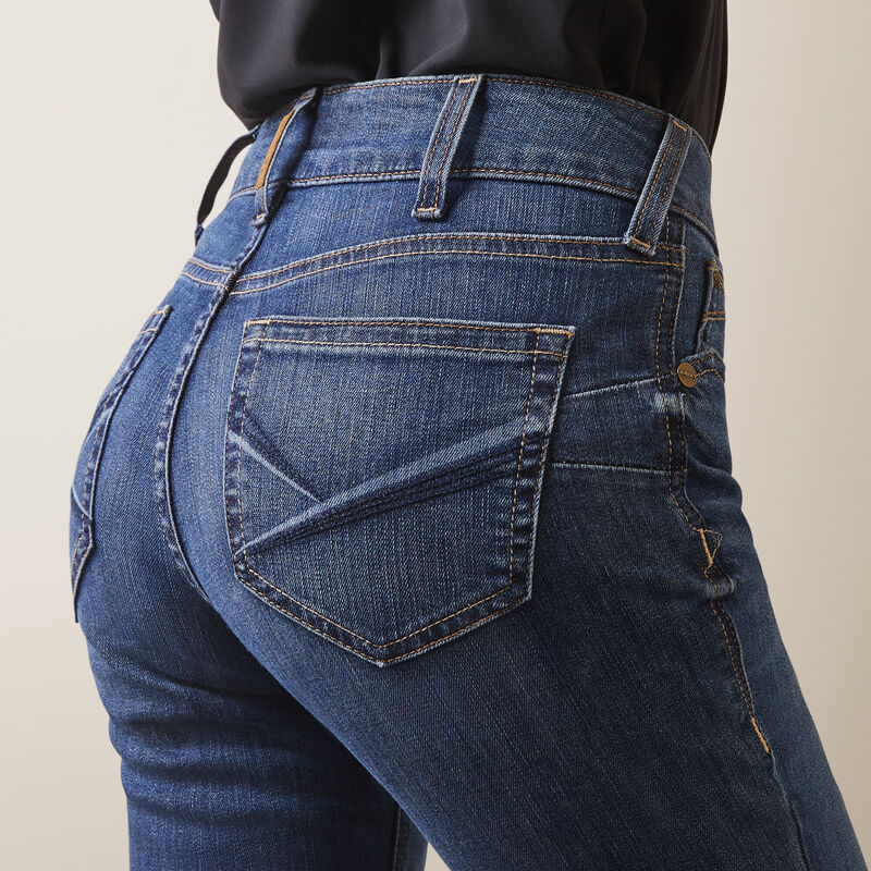 Ariat R.E.A.L. Perfect Rise Leila Boot Cut Jean Irvine Blue (Women's)