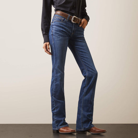 Ariat R.E.A.L. Perfect Rise Leila Boot Cut Jean Irvine Blue (Women's)