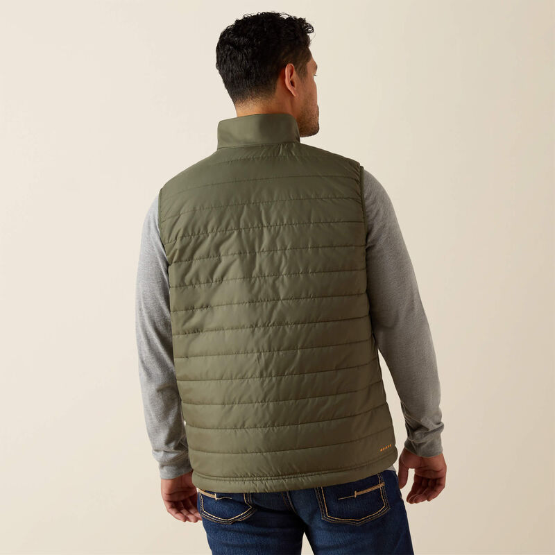 Ariat Rebar Cordura Ripstop Lightweight Insulated Vest in Beetle Green (Men's)