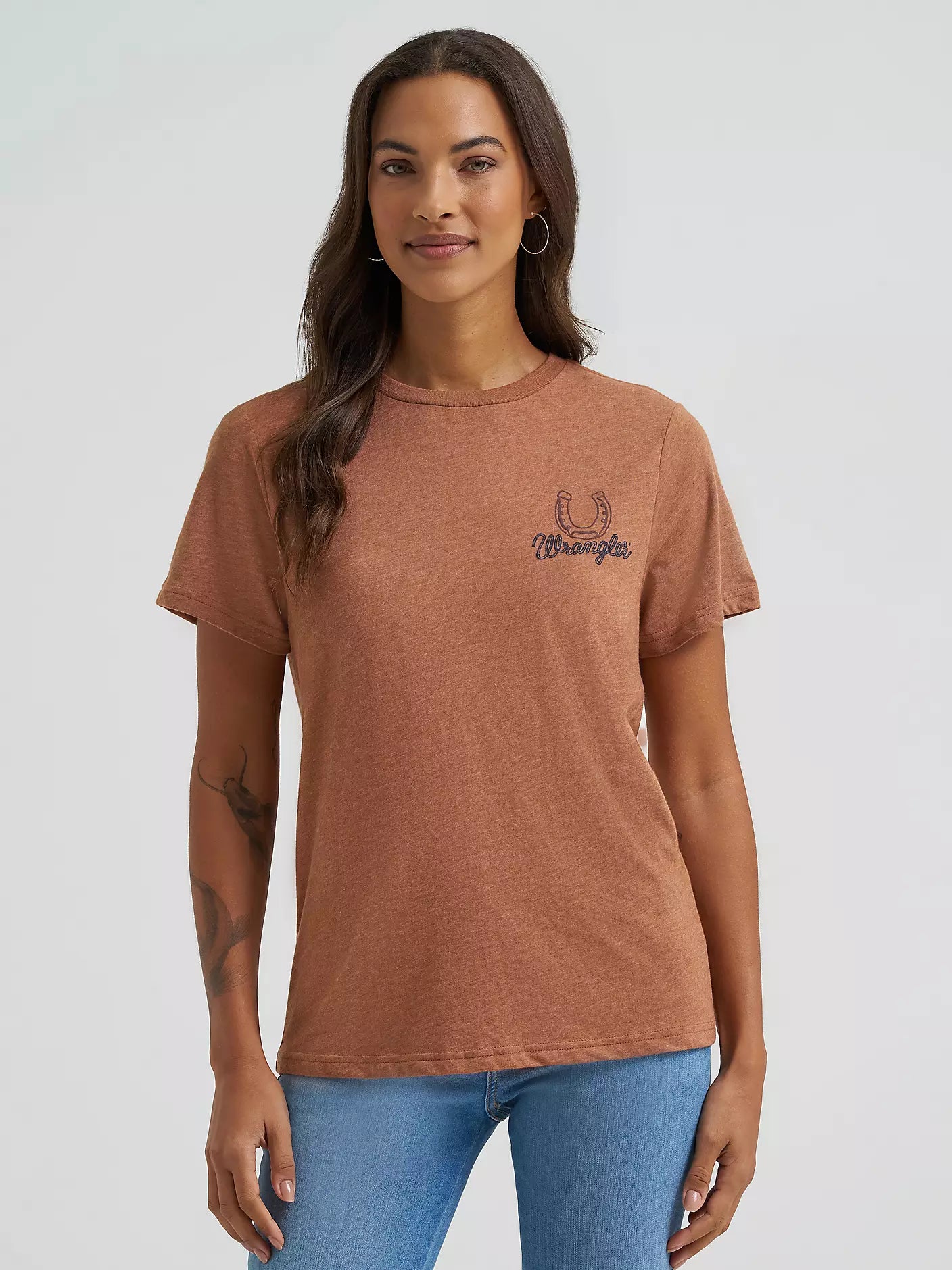 Wrangler Bucking Back Graphic Reg Fit Tee (Women's)