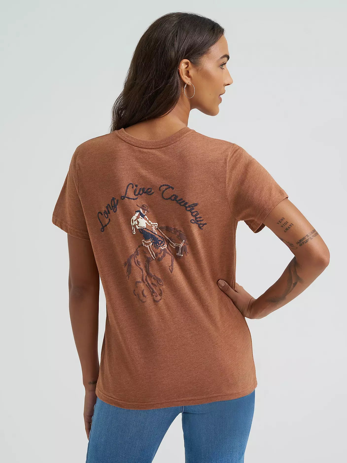 Wrangler Bucking Back Graphic Reg Fit Tee (Women's)