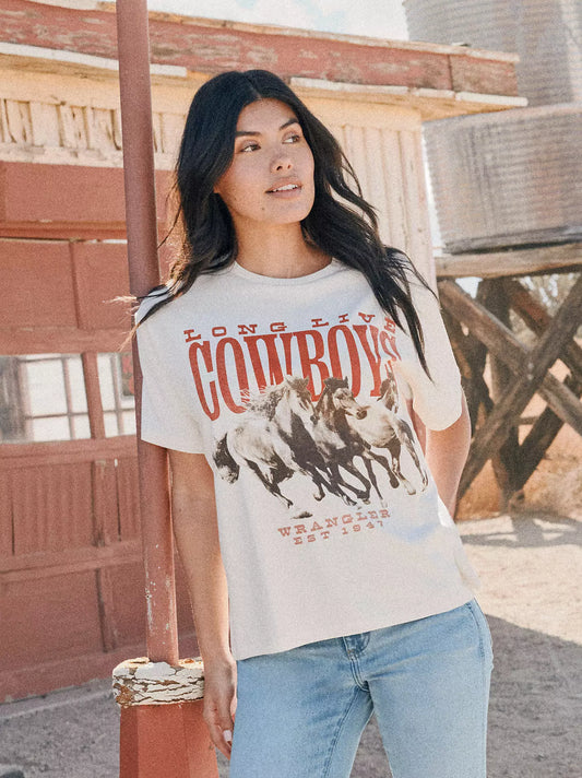Stampeding Stallions Girlfriend Graphic T-Shirt in Erget (Women's)